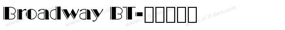 Broadway BT字体转换
